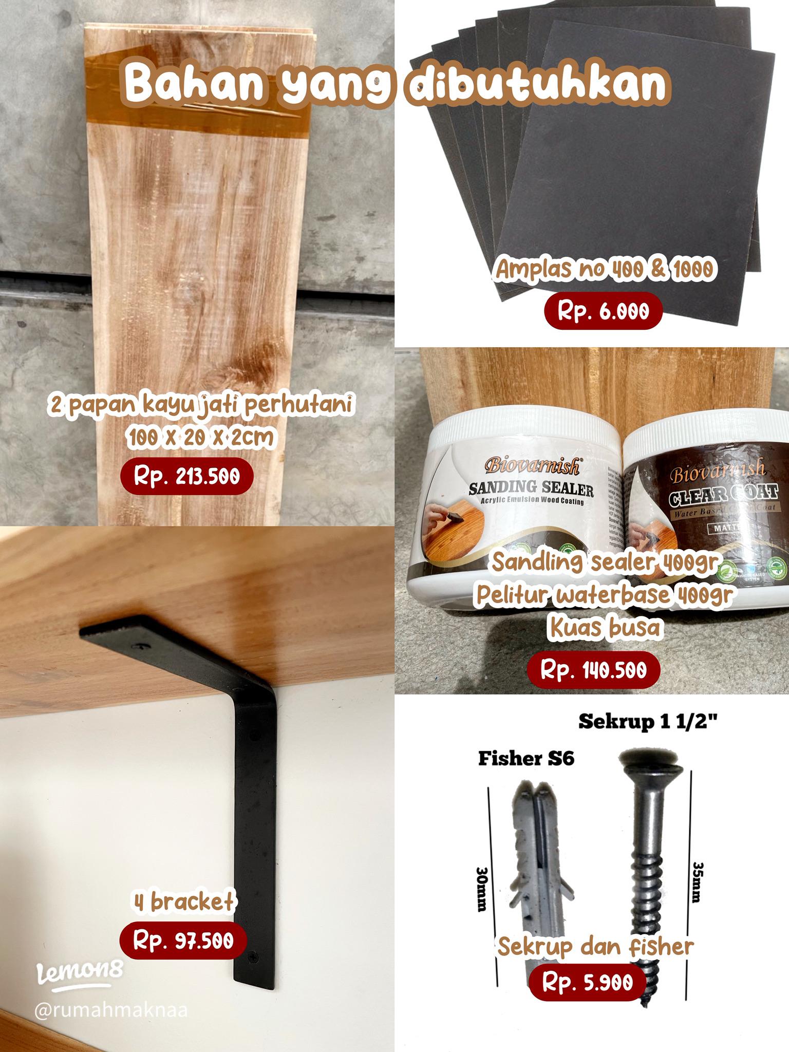 Aksesoris pelengkap frame kayu 