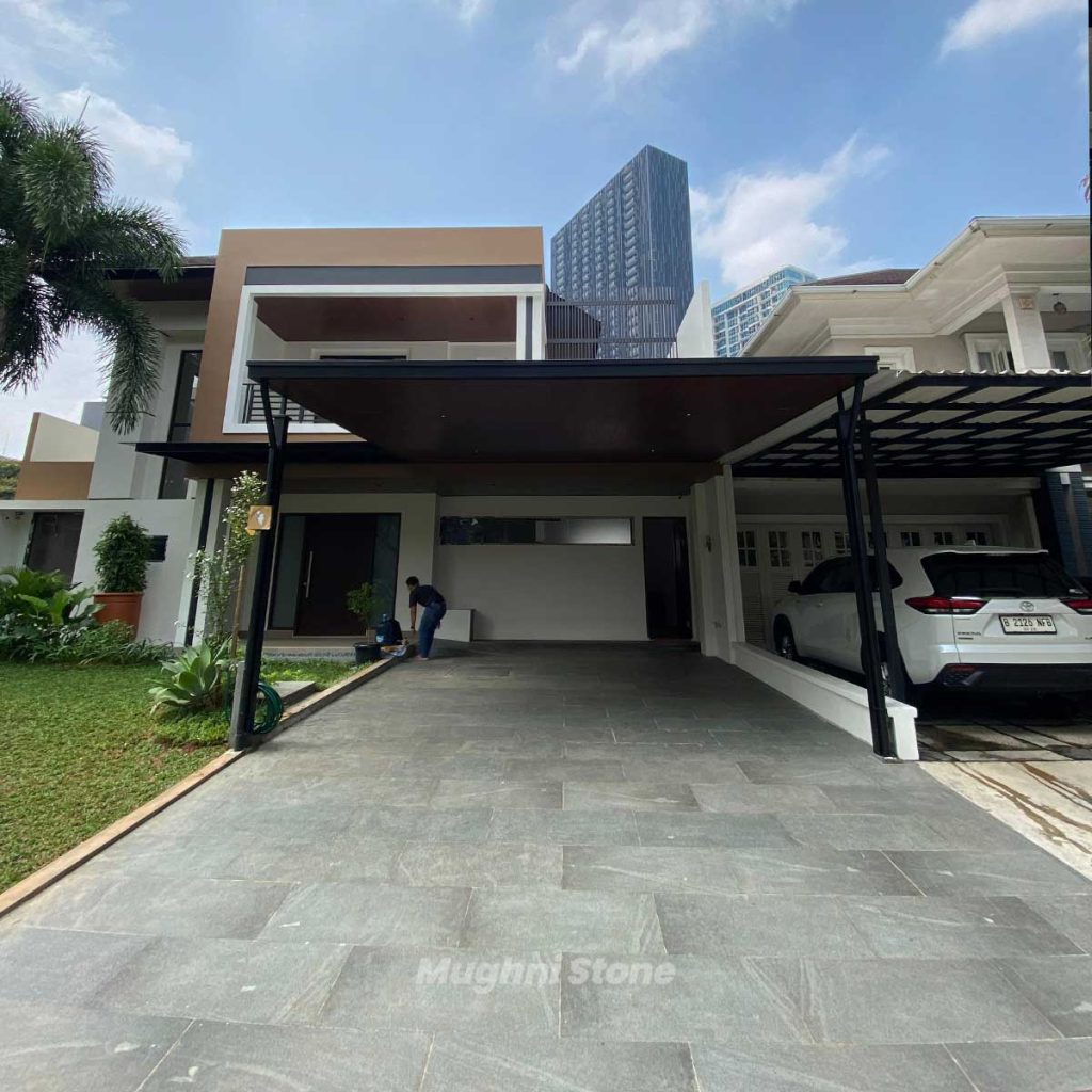 Carport finishing Andesit 