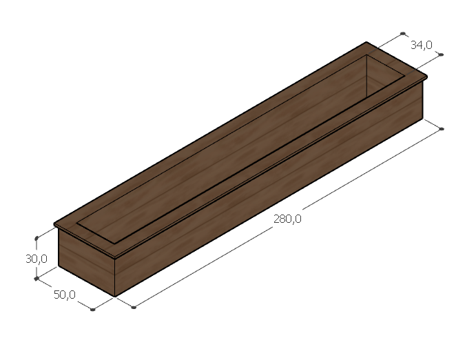 Raised Bed 50x280 t=30