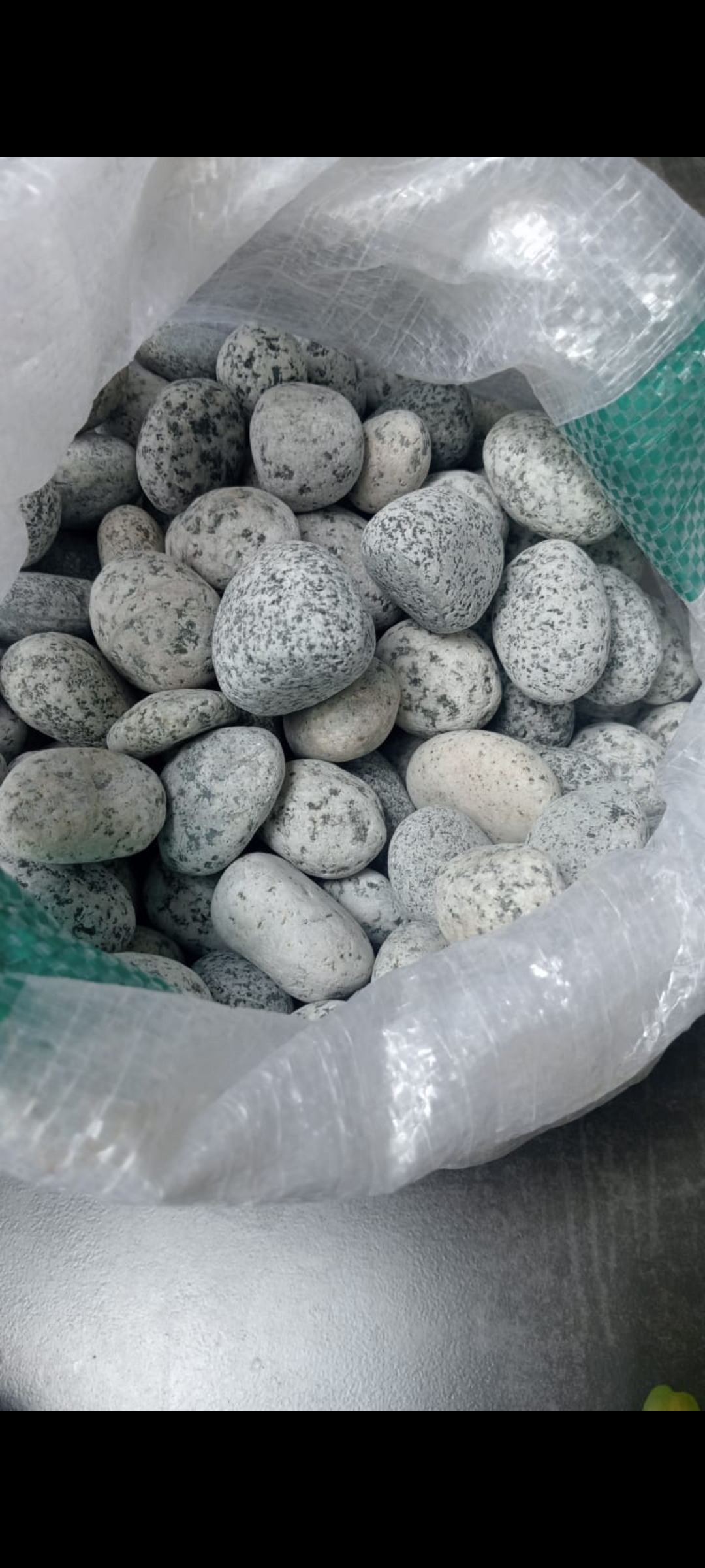 Kerikil telur puyuh + geotex