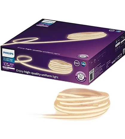 Lampu led strip outdoor philips 3000K warmwhite/kuning + 1 trafo