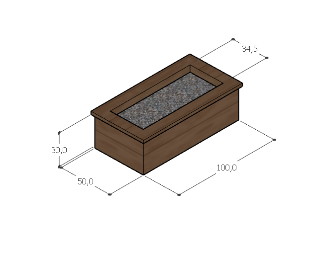 Raised Bed 50x100 t=30