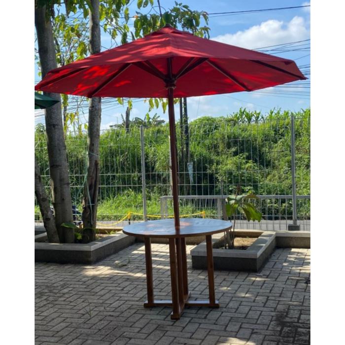Meja Payung Taman Outdoor Tanpa Kursi